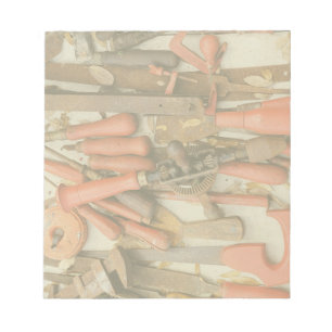 Tools Antiquitätenwerkzeug Rustikal Roter Mann Notizblock