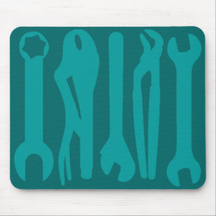Tools - Farbüberzüge von Aquamarinen Mousepad