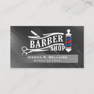 Tools für den Barbershop Barber Pole Terminkarte