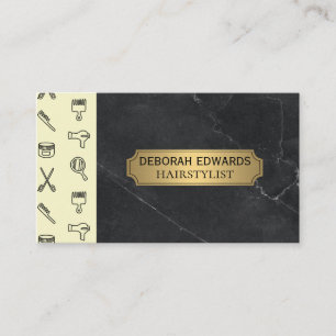 Tools für Haarstifte   Salon Barber Lux Visitenkarte