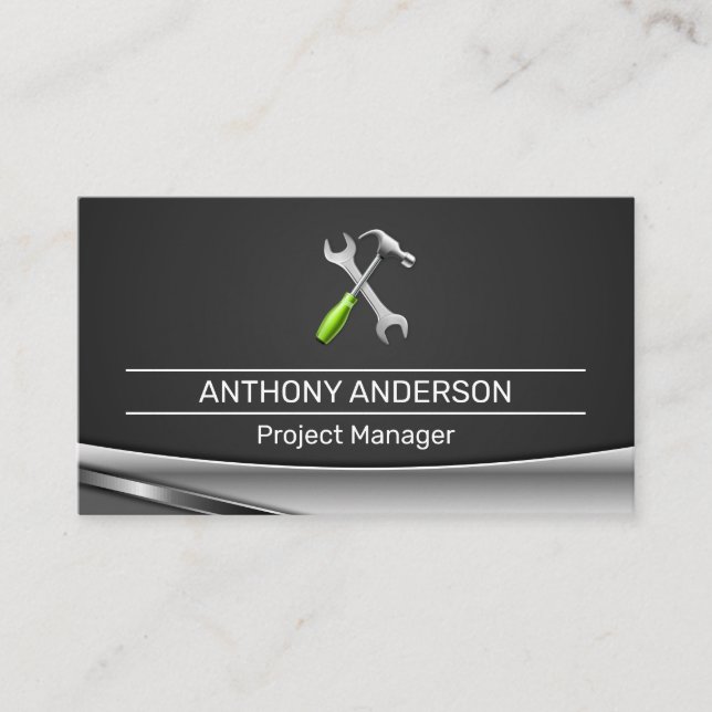 Tools für Schraubenhammer | Tischlerei Visitenkarte (Vorderseite)