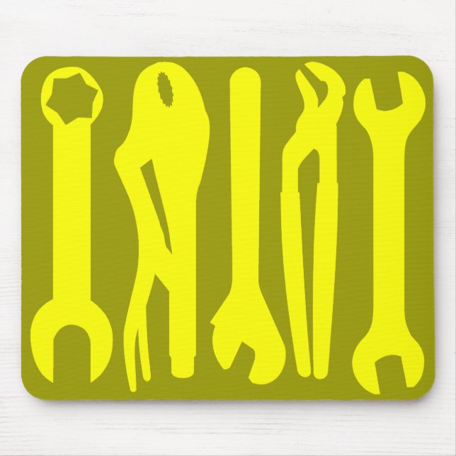 Tools - Gelbtöne Mousepad (Vorne)