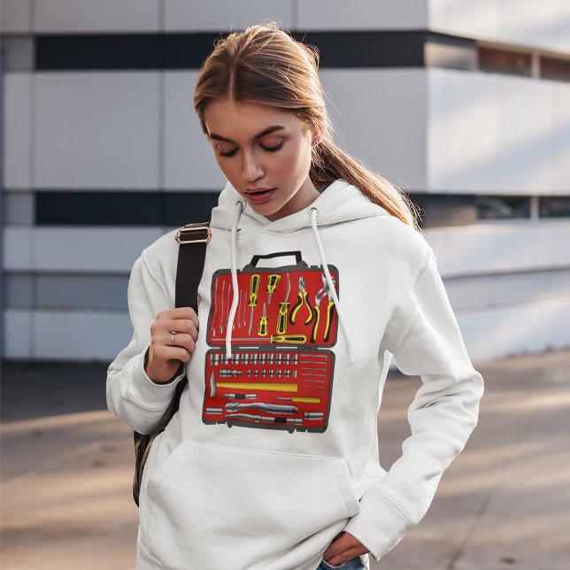 Tools in einem Toolbox Hoodie (Von Creator hochgeladen)