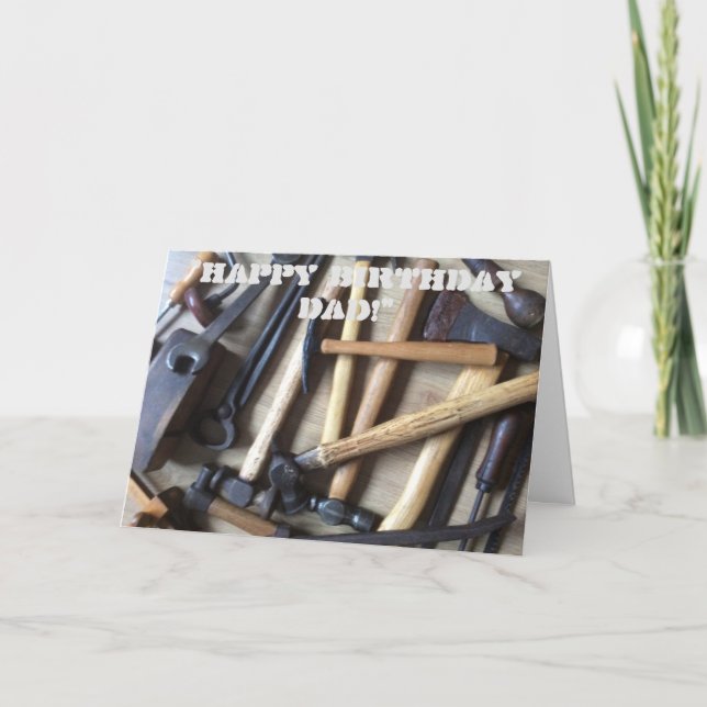 Tools meines Vaters Karte (Vorderseite)