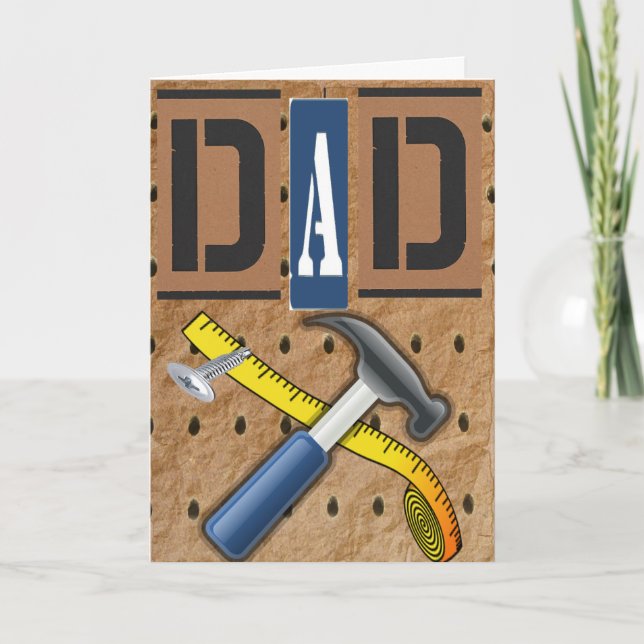 Tools Vater Happy Vatertag Card Karte (Vorderseite)