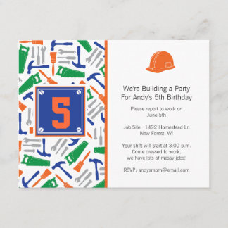 Tools zum Geburtstag Einladung für Bilder