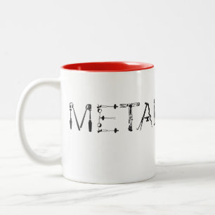 Toolvetica Metalsmith-Tasse Zweifarbige Tasse