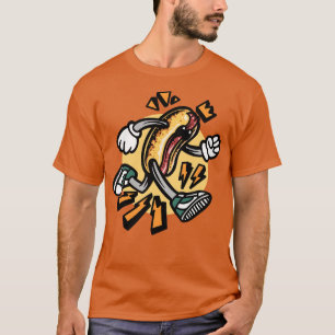Toon Angry Hot Dog T-Shirt