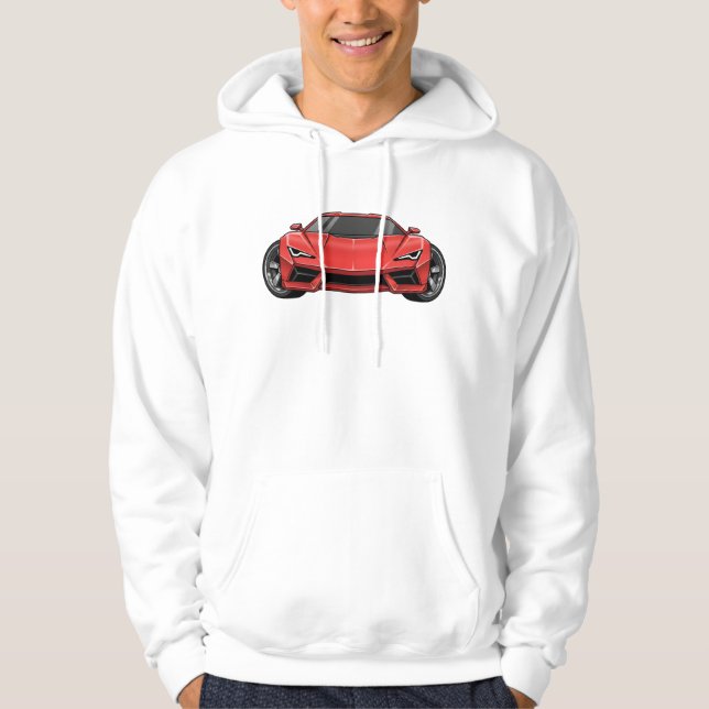 Toon-Autostil Hoodie (Vorderseite)