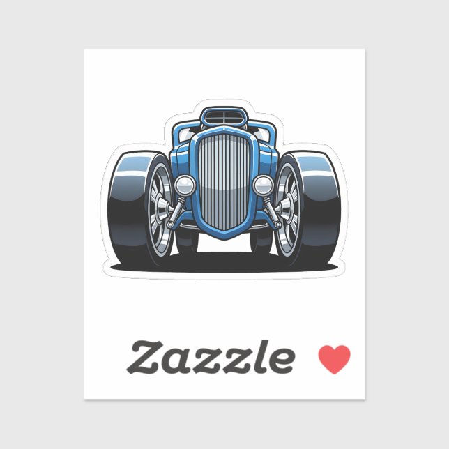 Toon Hotrod Art  Aufkleber (Blatt)