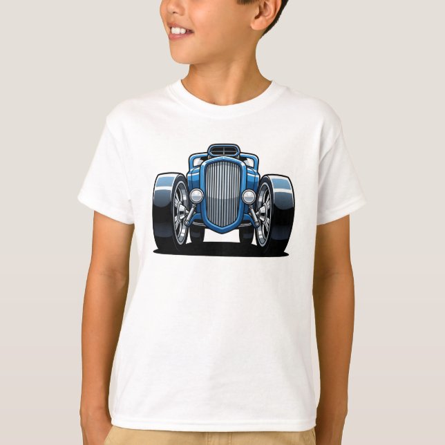 Toon Hotrod Kunst T-Shirt (Vorderseite)