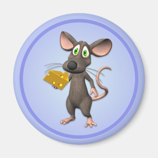 Toon Maus mit Käse Magnet (Vorne)