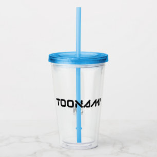 Toonami Digital Font Logo Acryltrinkbecher