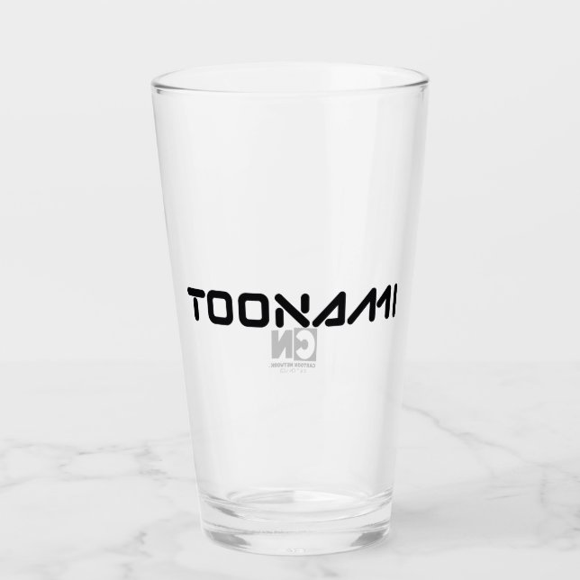 Toonami Digital-Schriftart-Logo Glas (Vorderseite)