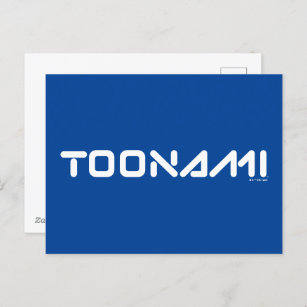 Toonami Digital-Schriftart-Logo Postkarte