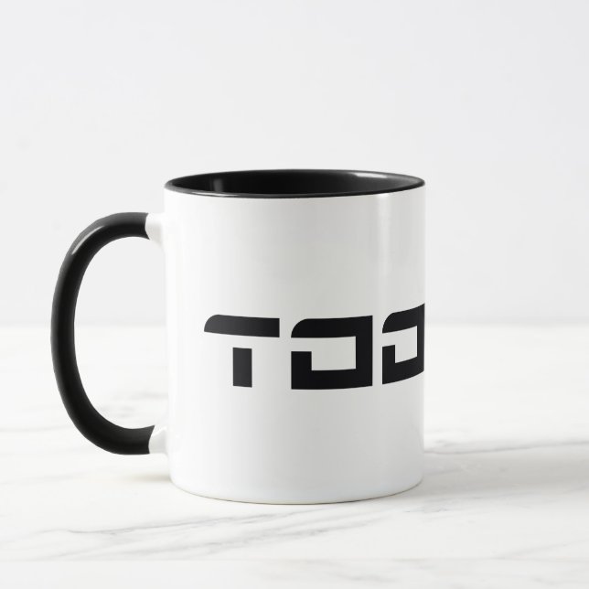 Toonami Futuristic Schriftart Logo Tasse (Links)