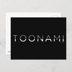 Toonami Split Schriftart Logo Postkarte