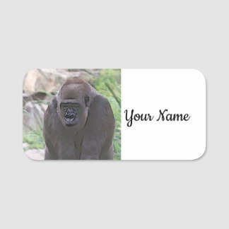 Toony Gorilla Namensschild