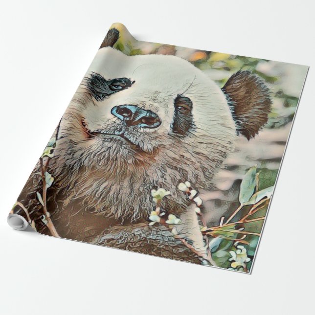 Toony Panda Geschenkpapier (Ungerollt)