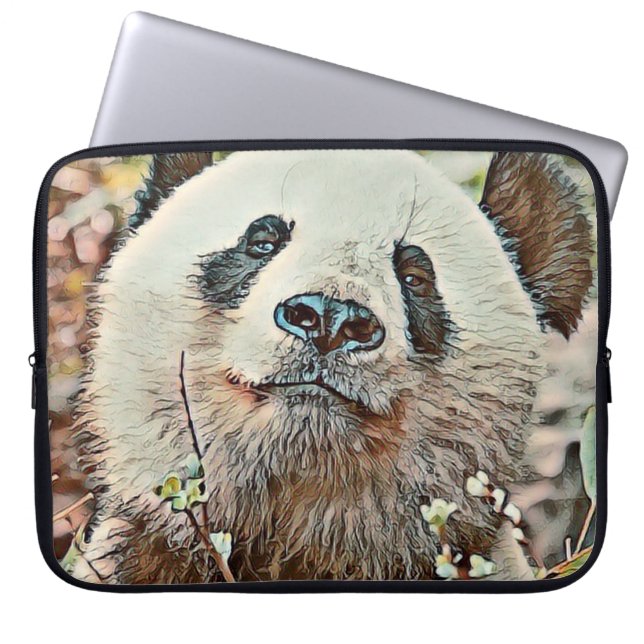 Toony Panda Laptopschutzhülle (Vorderseite)