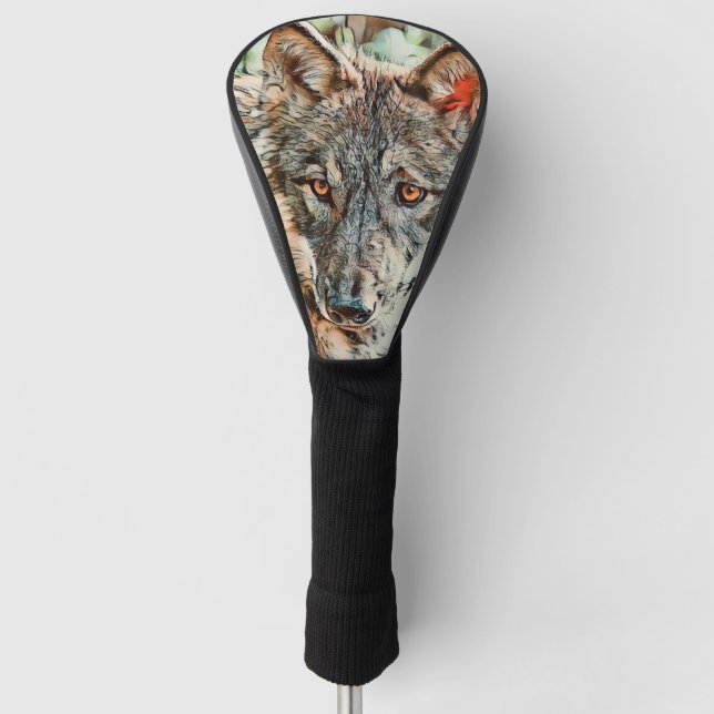 Toony Wolf Golf Headcover (Vorderseite)