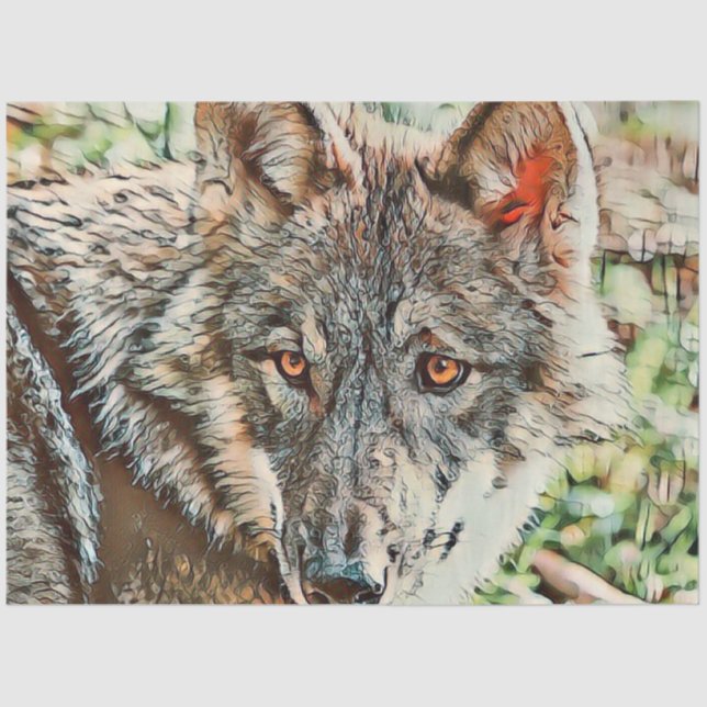 Toony Wolf Seidenpapier (Vorderseite)