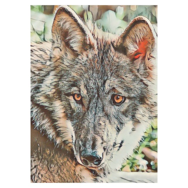 Toony Wolf Tischdecke (Vorderseite)