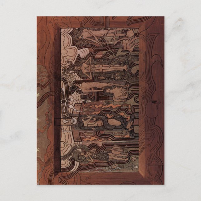 Toorop, Jan Das Lied der Zeit 1893 Technique Paste Postkarte (Vorderseite)