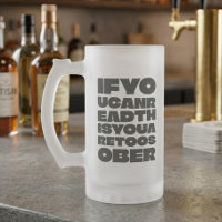 TooSober Fettgedruckte Typografie Frostierter Bech