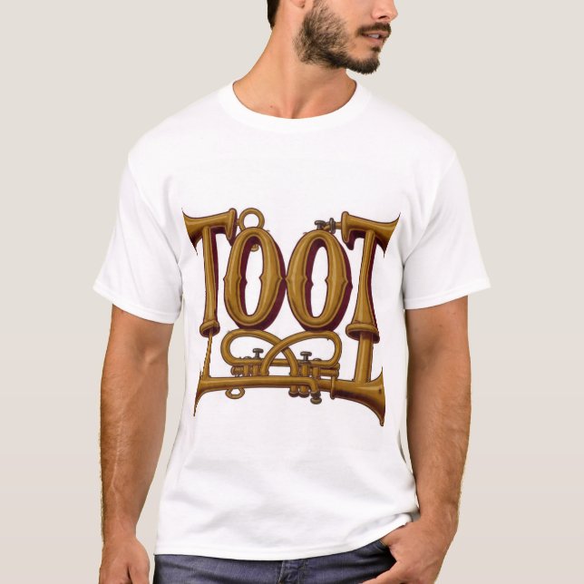TOOT Messingtypografie aus Messing T-Shirt (Vorderseite)