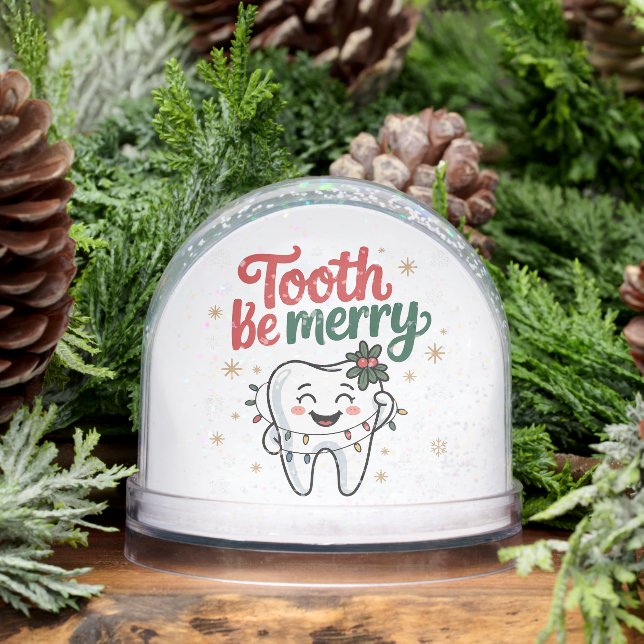 Tooth Be frohe Funny Dental Dentist Weihnachten Schneekugeln (Winter)