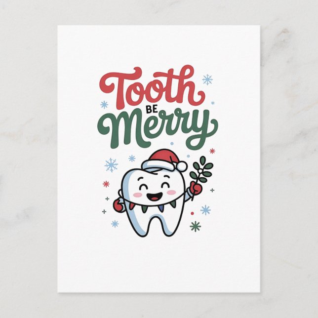 Tooth Be frohe Zahnarzt Weihnachten Weihnachten We Einladungspostkarte (Vorderseite)