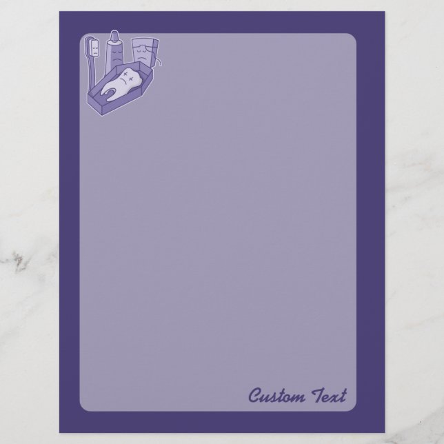 Tooth-Beerdigung-Flyer Flyer (Vorne)