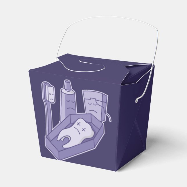 Tooth-Beerdigung Geschenkschachtel (Vorderseite)