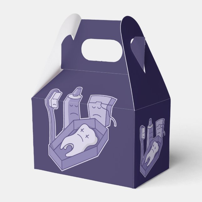 Tooth-Beerdigung Geschenkschachtel (Vorderseite)