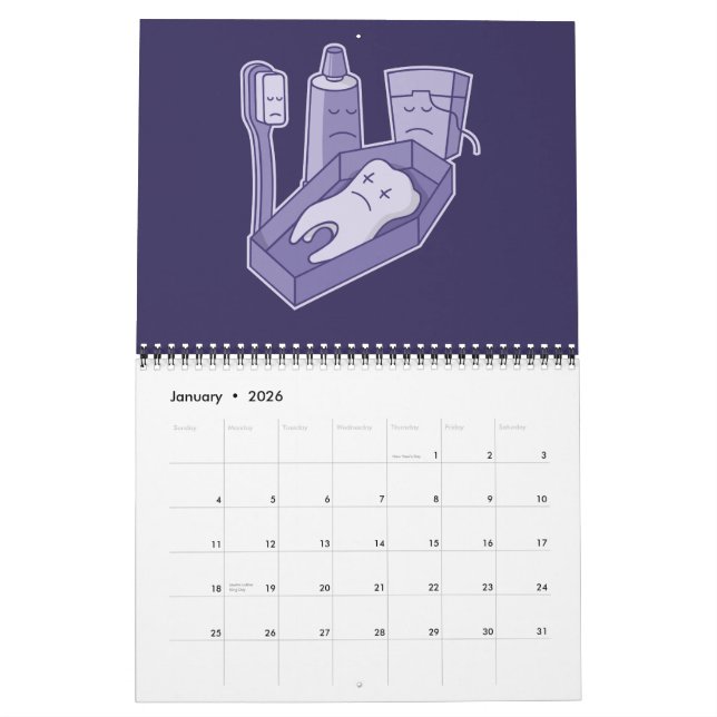 Tooth-Beerdigung Kalender (Jan 2026)