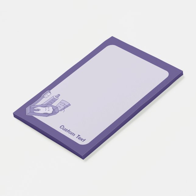 Tooth-Beerdigung Post-it Klebezettel (angewinkelt)