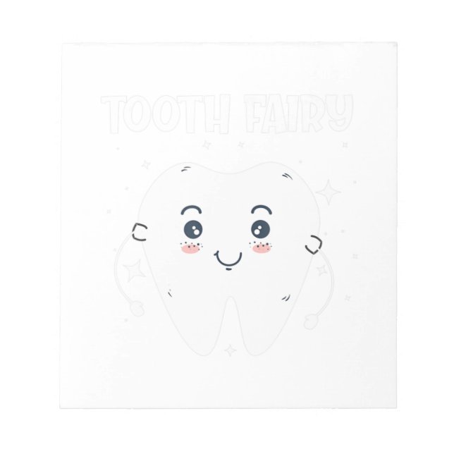 Tooth Fairy Dentist Teeth Dental Niedlich Hallowee Notizblock (Vorderseite)