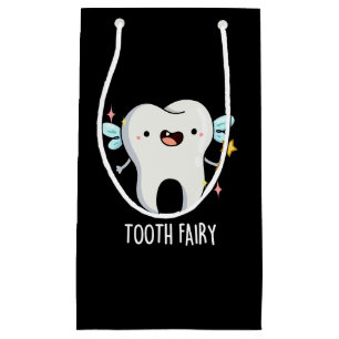 Tooth Fairy Funny Tooth Puff Dark BG Kleine Geschenktüte
