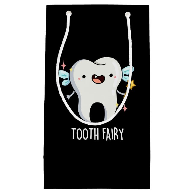 Tooth Fairy Funny Tooth Puff Dark BG Kleine Geschenktüte (Vorderseite)