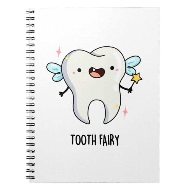 Tooth Fairy Funny Tooth Puff Notizblock (Vorderseite)