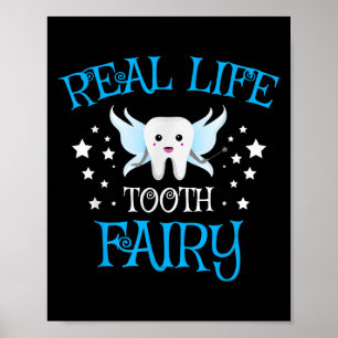 Tooth Fairy Graphic Niedlich Dental Hygienist Grad Poster
