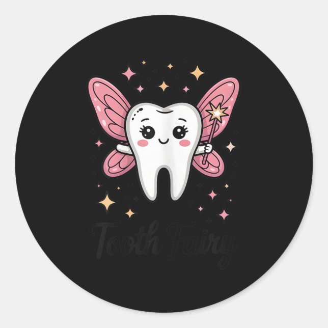 Tooth Fairy Halloween  Runder Aufkleber (Vorderseite)