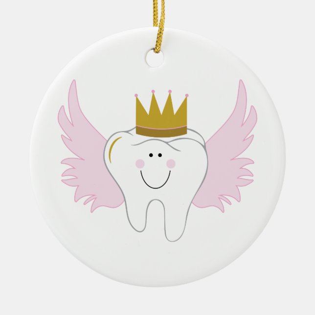 Tooth Fairy Keramik Ornament (Vorne)