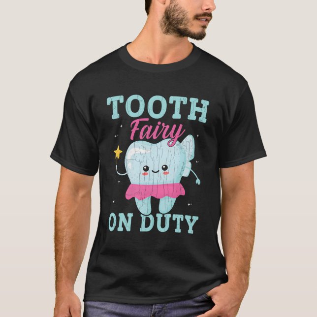 Tooth Fairy on Duty Halloween T-Shirt (Vorderseite)