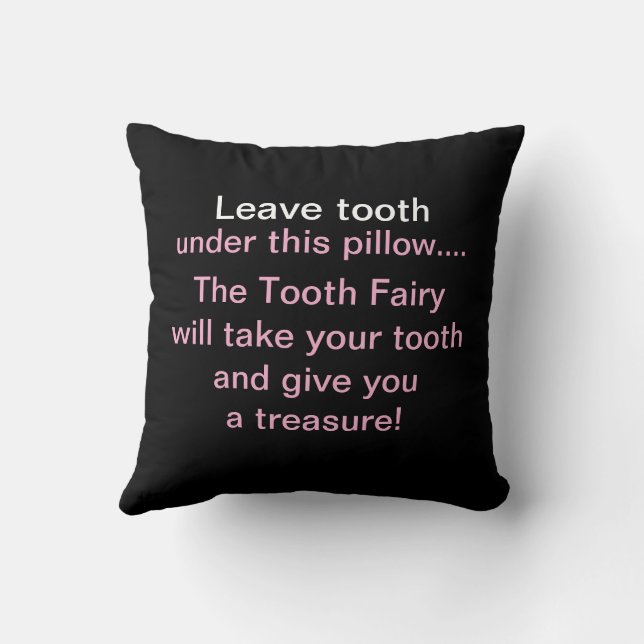 Tooth Fairy Pillow Kissen (Rückseite)