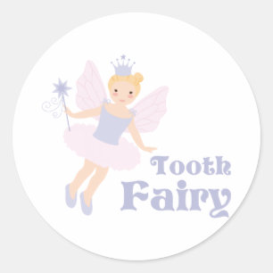 Tooth Fairy Runder Aufkleber