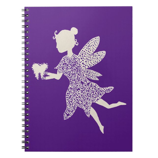 Tooth Fairy Silhouette Notizblock (Vorderseite)