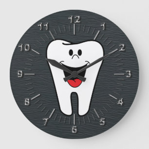 Tooth Große Wanduhr