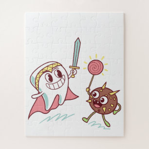 Tooth Hero / Bacteria Monster Fun Zahnarzt Cartoon Puzzle